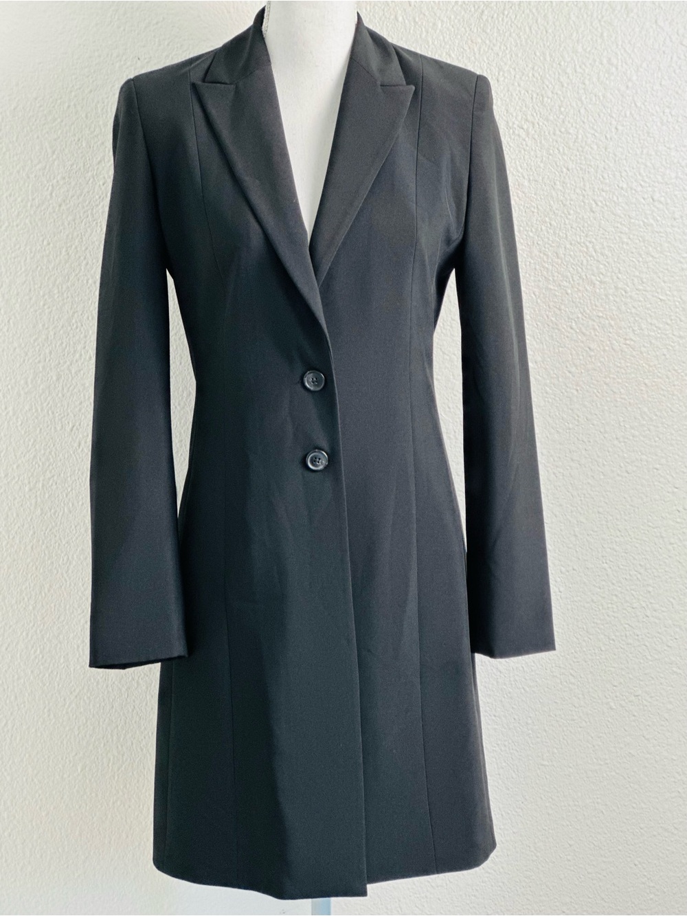 Acciaio Women’s Lightweight Long Blazer Jacket Classic Tailored Fit Size Small